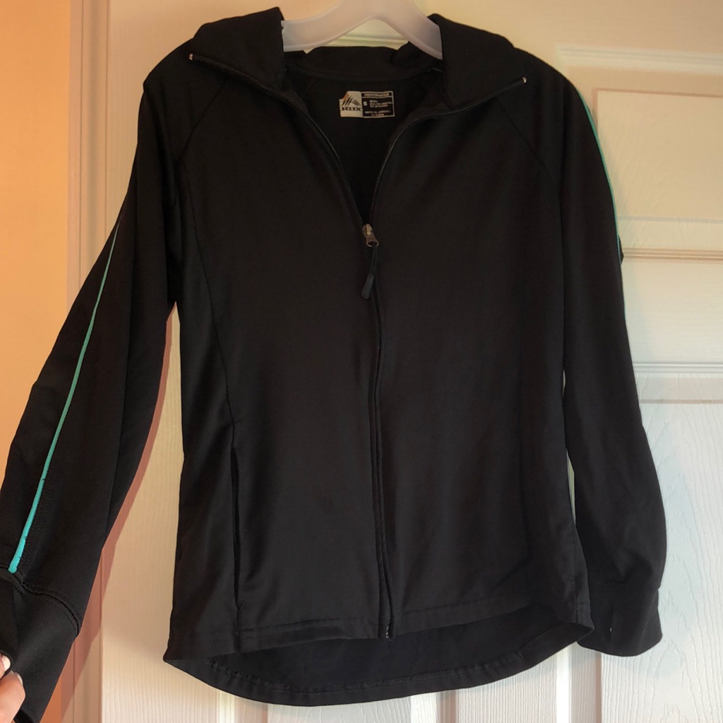 Black Performance Workout Jacket